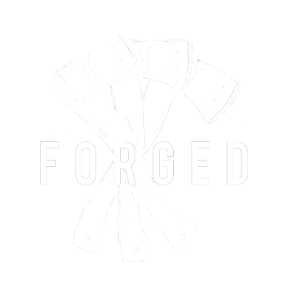 forged axe logo white smaller