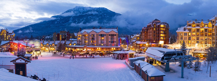 A picture of whistler village