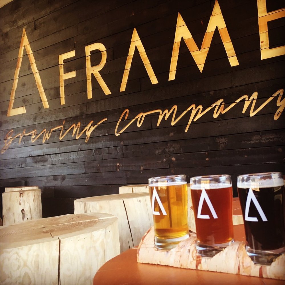 A view inside A-frame Brewing