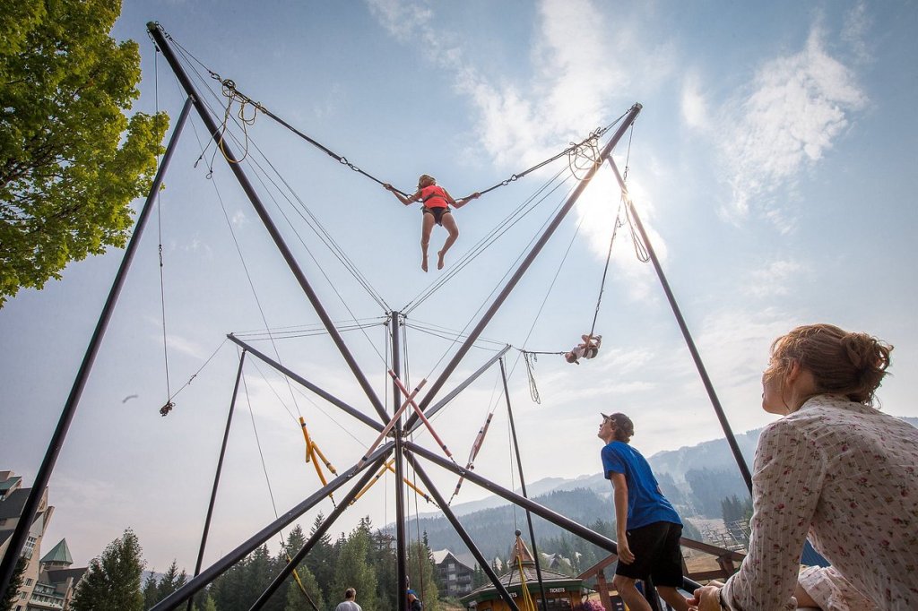 a group of teddy bears hanging from a boat