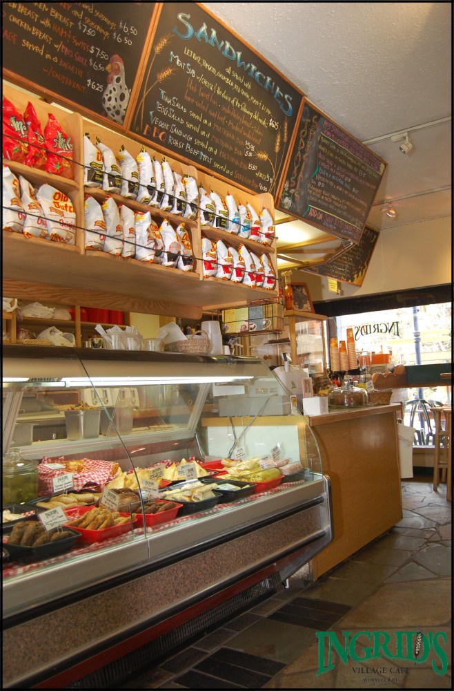 Inside if Ingrid's cafe