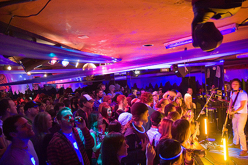 Image of inside Moe Joes during a big night out.