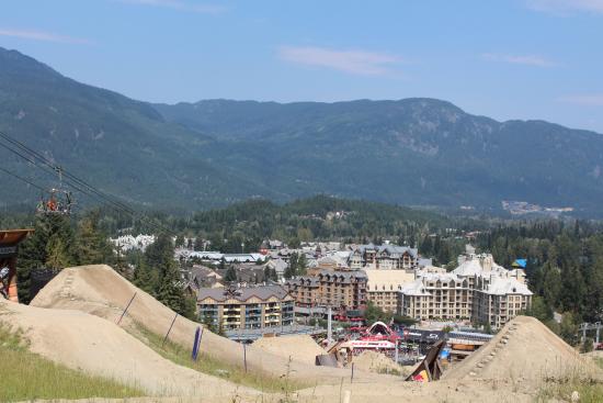 Looking down towards the Village from Whistler Mountain