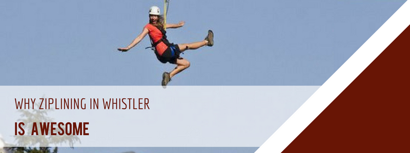 Banner zipline in Whistler