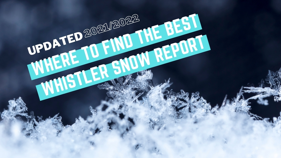 Forged Whistler SNow Report Best Whistler snow report blog title.