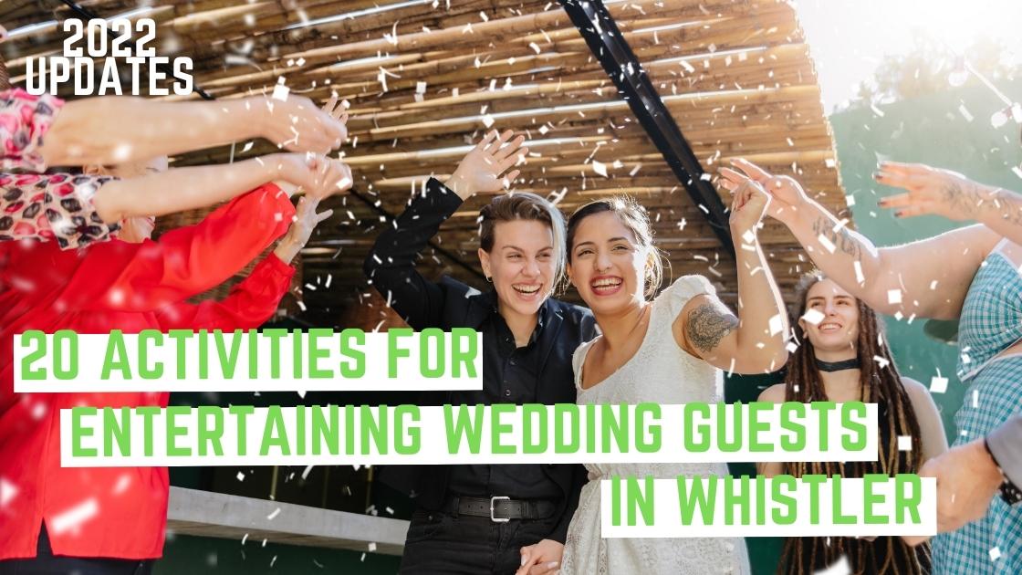 women getting married with wedding guests