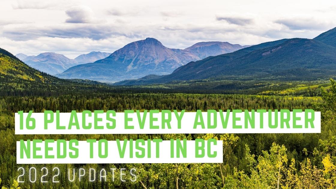 Forged where to visit in BC a sign with a mountain in the background