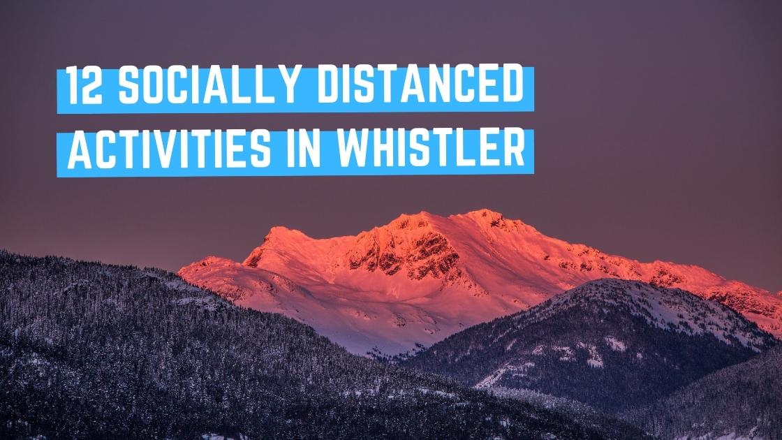 Blog header Whistler mountain with sunset