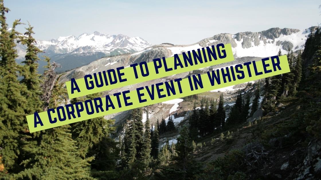 Forged corporate event planning in whistler a sign on the side of a mountain