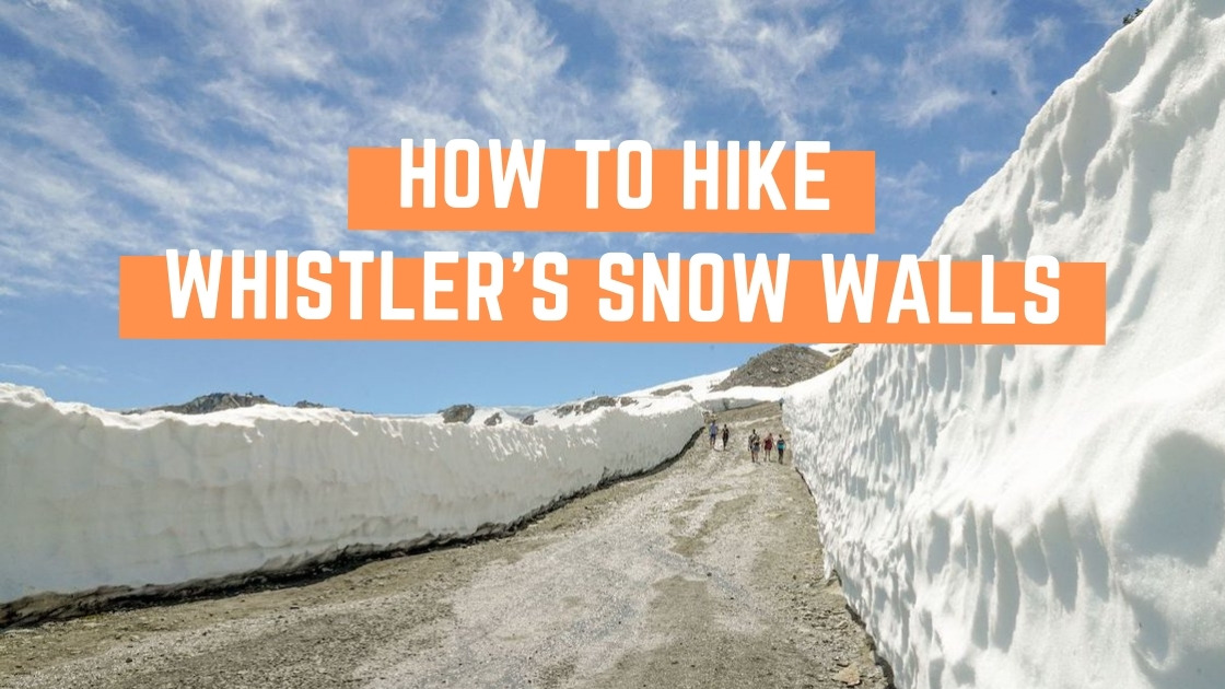 Snow walls in whistler