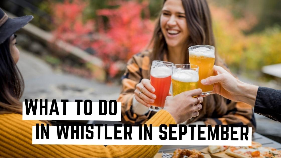 Forged Whistler in September a person drinking from a cup